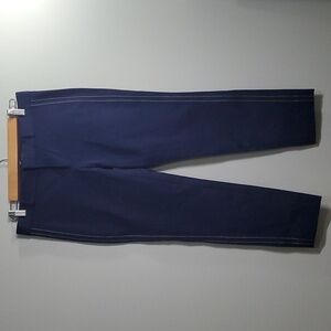 Banana Republic pants women’s sz 4 Sloan Crop blue side stripe